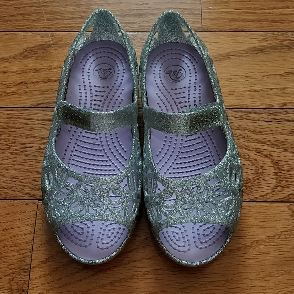 Kids' Crocs Isabella Glitter Flat